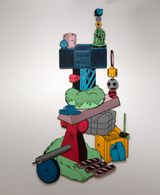 Games Dance and the Constructions Colour Plywood 11 by Teppei Kaneuji contemporary artwork mixed media