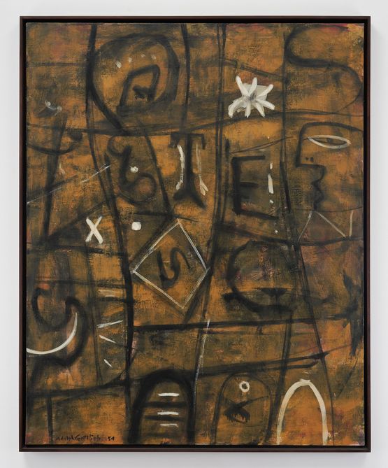 Inscription by Adolph Gottlieb contemporary artwork Painting