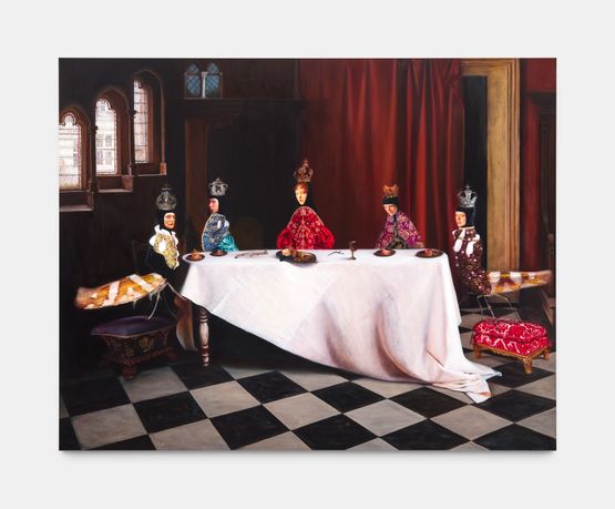 The Five Senses by Teodora Axente contemporary artwork Painting