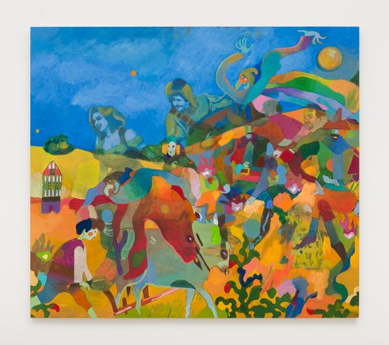 Gold Hills by Joshua Petker contemporary artwork Painting