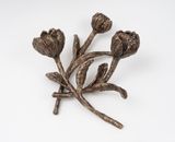 three flowers by Andrew Lord contemporary artwork sculpture