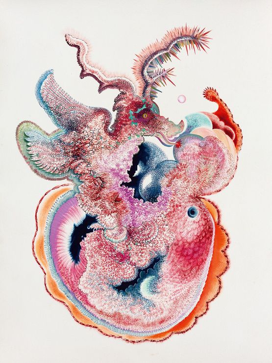 Dragon Heart by Veronika Holcova contemporary artwork Painting