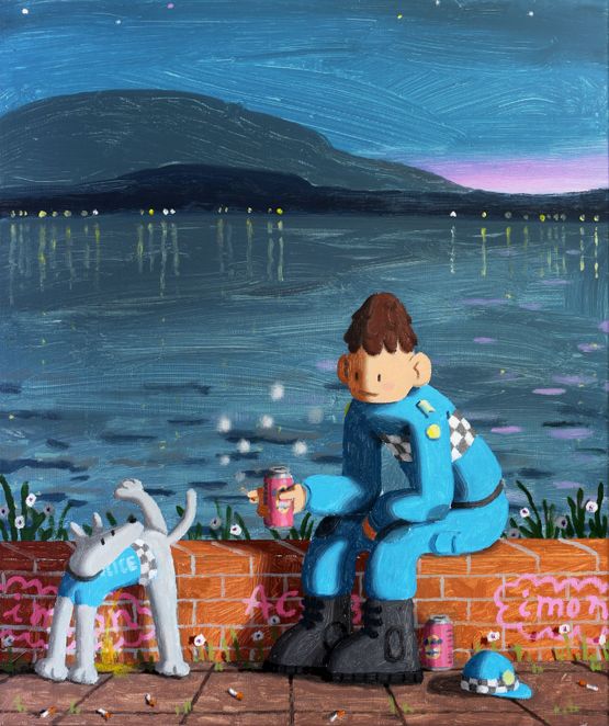 Break Time by Imon Boy contemporary artwork Painting