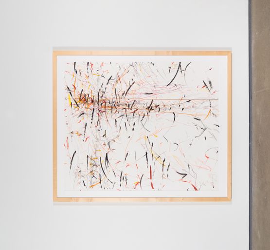 Am Kreuz by Rebecca Horn contemporary artwork Painting