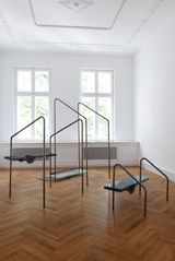 Steps of Careful Falling by Isaac Chong Wai contemporary artwork installation sculpture