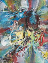 Ohne Titel Frog 5 by Christian Eisenberger contemporary artwork painting
