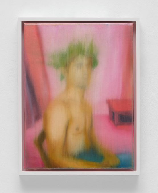 Seated Model Wearing Laurels by William E. Jones contemporary artwork Painting