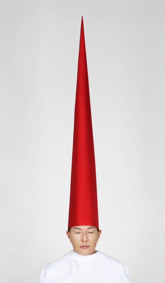 Energy Hat Eyes Closed by Marina Abramovic contemporary artwork Photography
