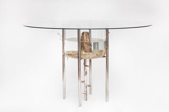 dining by water by Rebecca Selleck contemporary artwork Sculpture