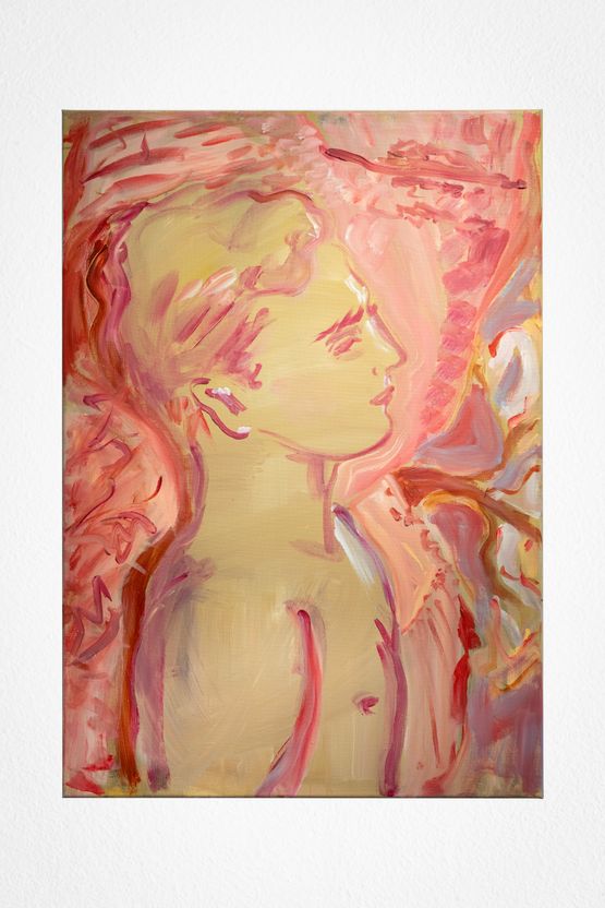 It Was There That We Lay in the Shadow of the Trees by Luke Edward Hall contemporary artwork Painting