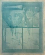 Untitled study with images and objects  by Ren Light Pan contemporary artwork painting