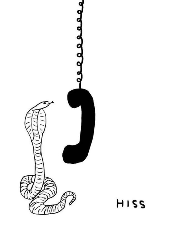 Untitled Hiss by David Shrigley contemporary artwork Print