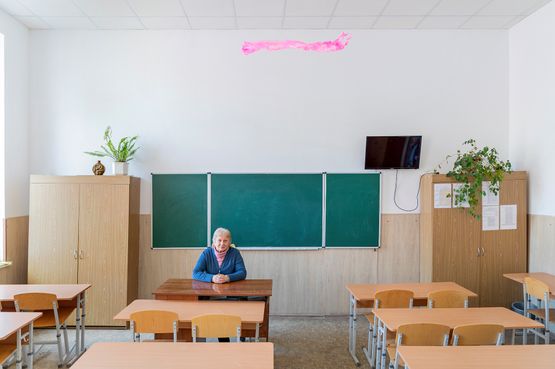 Schmerinka Boarding school of I-III degrees No1 from the series i  Project Hope by Aljoscha contemporary artwork Photography