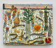 Adders Mushrooms Thistles and Poppies by Andrew Cranston contemporary artwork Painting
