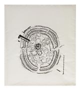 The Book of the Time-Travellers The Forms of Time Earth and Sky Words and Numbers 21 by Parul Thacker contemporary artwork textile