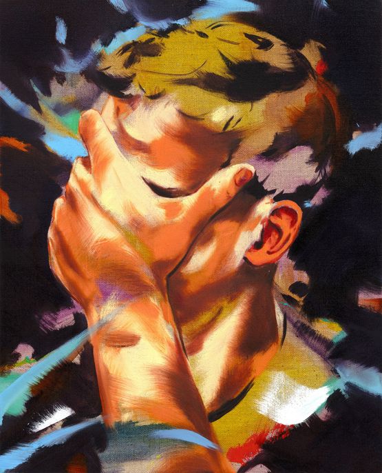 Blue Lies by Norbert Bisky contemporary artwork Painting