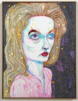 to hold 5 by Del Kathryn Barton contemporary artwork painting