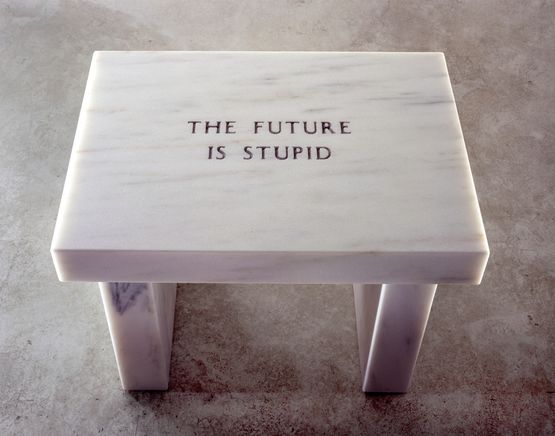 Selection from Survival The future... by Jenny Holzer contemporary artwork Sculpture