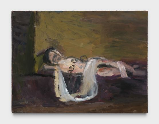Sleeping Nude by Janice Nowinski contemporary artwork Painting
