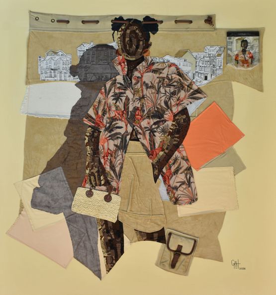 JOY UNSPEAKABLE by Michael Gah contemporary artwork Textile