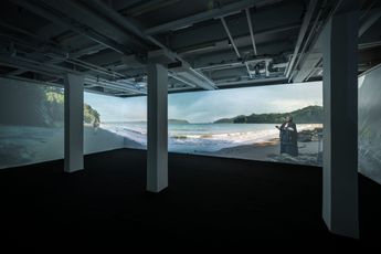 Contemporary art exhibition Lisa Reihana DigiRadiance GOLD_LEAD_WOOD_COAL at Tai Kwun Contemporary Hong Kong
