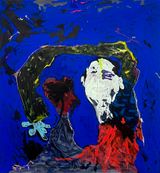 Soft shield capture and care by Tom Polo contemporary artwork painting