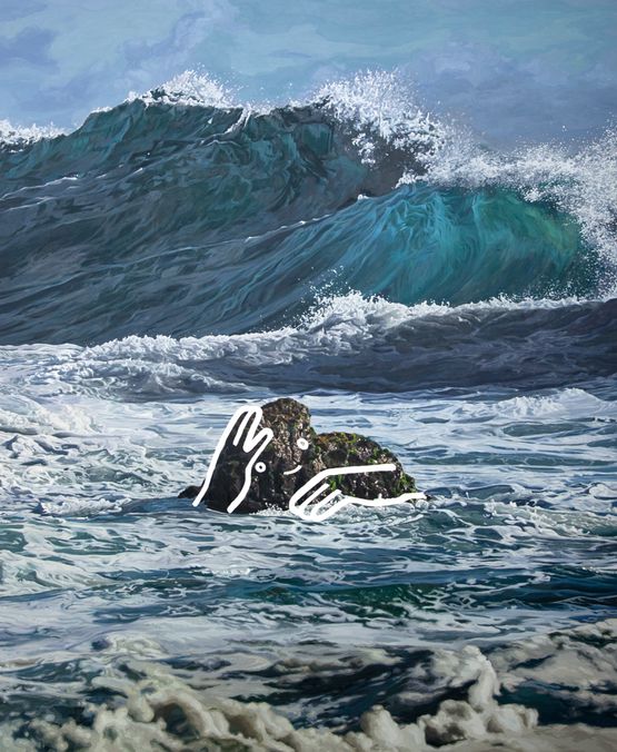 Milieu by Abdul Abdullah contemporary artwork Painting
