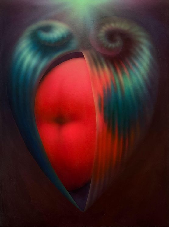 An open shell by Nianxin Li contemporary artwork Painting