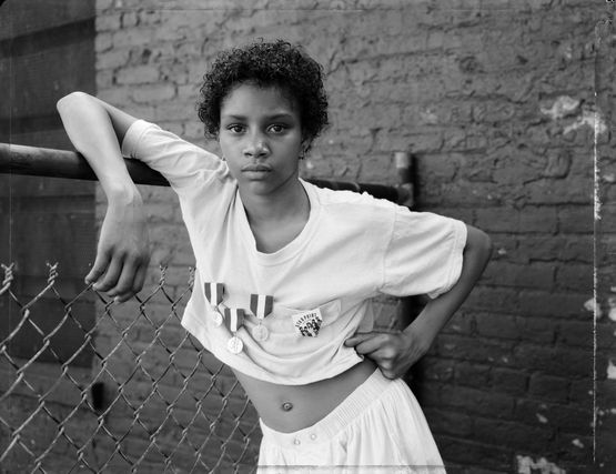 A Girl with School Medals by Dawoud Bey contemporary artwork Photography
