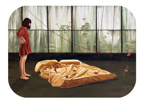 To What Land Do You Sail by Dian Suci contemporary artwork Painting