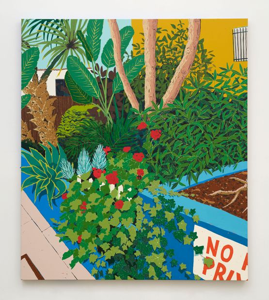 No Parking Private by Hilary Pecis contemporary artwork Painting