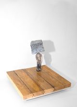 Sisyphos nach Camus by Linus Riepler contemporary artwork mixed media