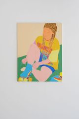 Rollerskating by Moritz Moll contemporary artwork painting