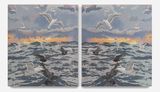 Twin Tempests by Adam De Boer contemporary artwork painting painting works on paper works on paper