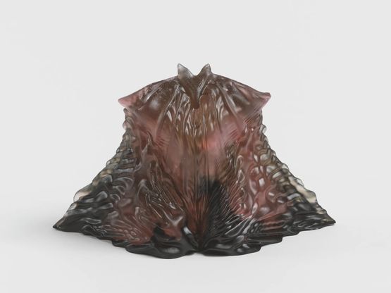 The Guardian of the Solution Pocket protecting the secret hollows where the vulnerable hide maintaining safe spaces in the rock that remember the shape of those who need shelter - the emotion of bei... by Marguerite Humeau contemporary artwork Sculpture