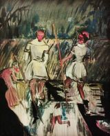 Sacrificial Ceremony by Zou Sijin contemporary artwork painting