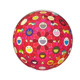 Flower Ball 3-d Red Cliff by Takashi Murakami contemporary artwork print