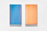 Farblichtung Orange leuchtet uber Gelb and Farblichtung Cyan uber Rot by Sybille Pattscheck contemporary artwork mixed media