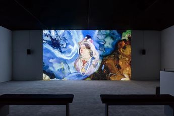 Contemporary art exhibition Shahzia Sikander High Seas Closed Skies at Victoria Miro Wharf Road London United Kingdom
