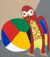 . Coupled .. Lora and the Ball ... by Philip Emde contemporary artwork painting