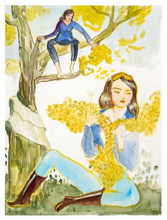 Fruhling by Rosa Loy contemporary artwork Works on Paper