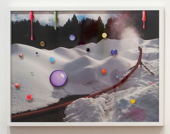 Sea and Pus Photograph of Artificial Snow by Teppei Kaneuji contemporary artwork Mixed Media
