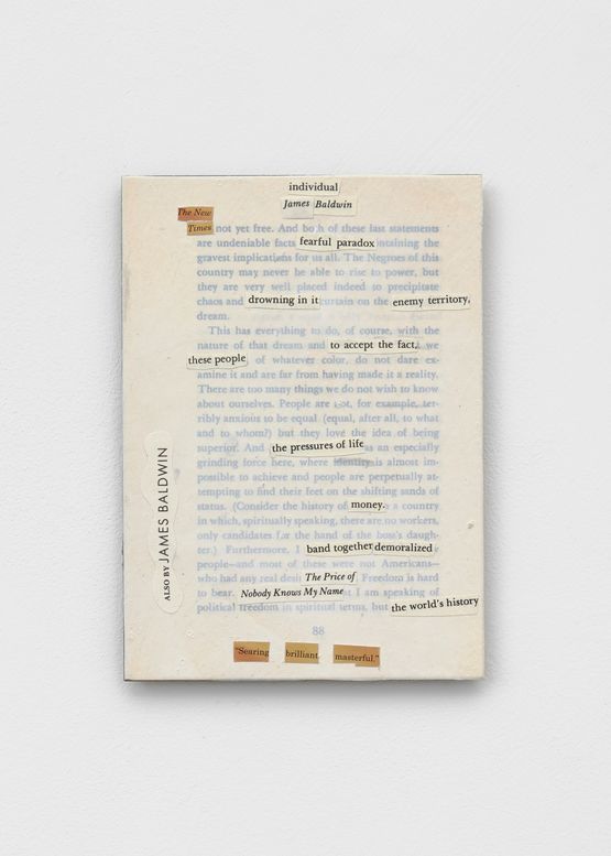The Fire Next Time after James Baldwin p. 88 by Studio K.O.S. contemporary artwork Works on Paper
