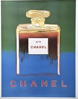 Chanel N5 Perfume - Green by Andy Warhol contemporary artwork print works on paper