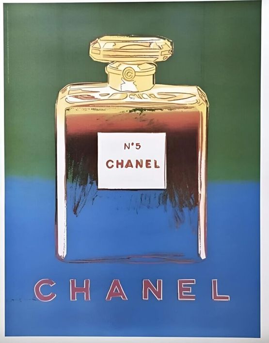 Chanel N5 Perfume - Green by Andy Warhol contemporary artwork Works on Paper