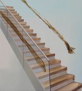 Shit Mom Ascending a Staircase Marks by Tala Madani contemporary artwork painting