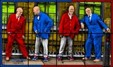 MR CROMPTON by Gilbert  George contemporary artwork mixed media