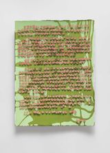Handwritten Letters by Zhang Xuerui contemporary artwork painting works on paper mixed media textile