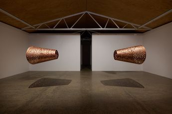 Contemporary art exhibition Shireen Taweel Al-Tusi preferred to rely on perfect circles instead at STATION Melbourne Australia