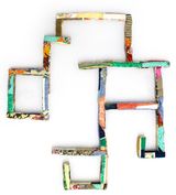 Appliqued Foundation by Hema Shironi contemporary artwork textile
